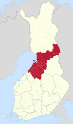 北波赫扬马区在芬兰的位置