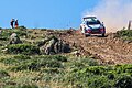 The Hyundai i20 Coupe WRC of Hayden Paddon and Sebastian Marshall during the power stage of 2018 Rally Italia Sardegna.