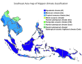 東南亞的柯本氣候分佈圖
