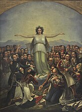 25/03: Hellas agraïda, quadre de Theodoros Vryzakis del 1858.