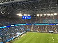 Innenraum der Gazprom Arena während eines Ligaspiels gegen Krasnodar im Jahr 2019