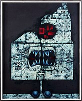 Mikuláš Medek, Attempt at a Portrait of the Marquis de Sade II (1969), Gallery of Modern Art in Hradec Králové