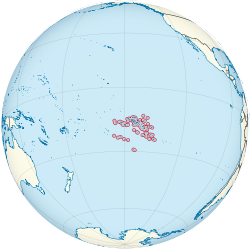 Ligging van Frans-Polinesië