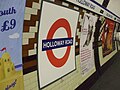 Roundel on the eastbound platform