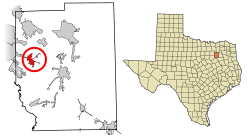 Location of Crandall in Kaufman County, Texas