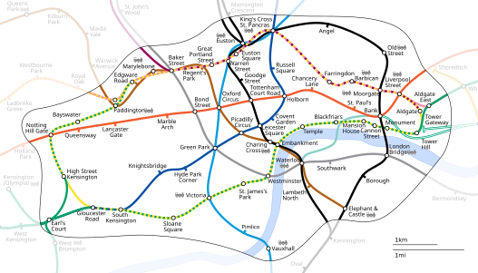 London Underground Zone 1