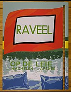 Raveel, 1971: 'Roger Raveel op de Leie, van Machelen-Zulte tot Afsnee', augustus 1971