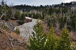 Little Rouge Creek and the Rouge Valley, one of the ravines in the system