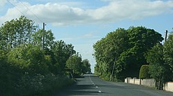 The R371 regional road south of Cloontuskert