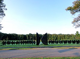 "Toegangspoort" van de "slottuin" in Rijs