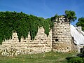 4th tower counting from Place du Château; the 5th is covered for protection during restoration (2011).