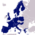 1992 (17 μέλη): Η Ουγγαρία γίνεται μέλος (σύνορα μετά το 1993).