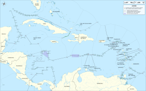 Морські кордони країн Карибського регіону