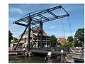 A canal and a drawbridge in Edam.