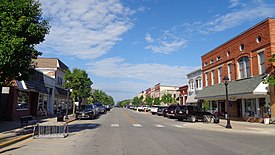 Downtown Elk Rapids along River Street