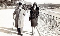 Abdülmecid Efendi ve kızı Dürrüşehvar Sultan (Nice, Fransa)
