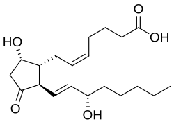 Strukturformel von Prostaglandin D2