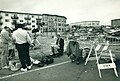 Image 42A journalist works on location at the Loma Prieta Earthquake in San Francisco's Marina District October 1989. (from Broadcast journalism)