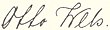 Signature de Otto Wels