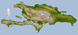 Фізична карта Гаїті