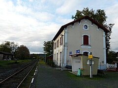 La voie en direction d'Agen.