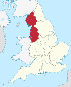 Vị trí của North West England