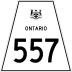 Highway 557 marker