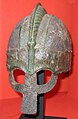 Vendel era helmet, early 7th century. The advantage of this helmet (apart from the fact that it is a bonafide Medieval onject, is that it looks in from the side of the page, rather than out which is not terribly MOS, for a lead image.