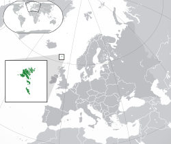Местоположение на Фарьорските острови