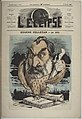 Den franske forfatteren Eugène Pelletan portrettert av André Gill i vittighetsbladet L'Eclipse, 1868