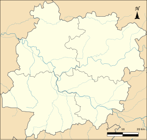 桑特拉耶在洛特-加龙省的位置