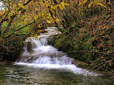 Cascade sur le ruisseau de Malans au niveau du moulin Barberot.