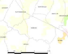 Poziția localității Hémevez