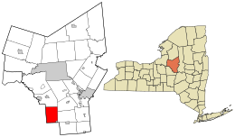 Location in Oneida County and the state of New York.