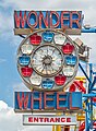 Image 35Wonder Wheel sign on Coney Island