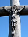 Wooden crucifix on the Hill of Crosses