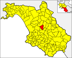 Aquara within the Province of Salerno