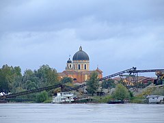 Boretto, visto desde Viadana.