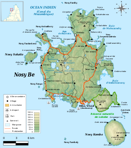 Map of Nosy Be