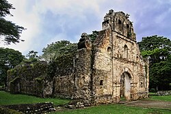 Ruins of Iglesia de Nuestra Senora de la Limpia Concepcion, built in the 1560s.