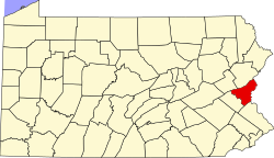 موقعیت در ایالت پنسیلوانیا