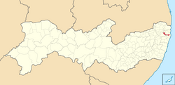 Location of Abreu e Lima in Pernambuco