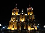 The church at night in January 2023