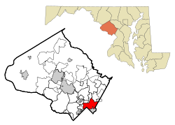 Location of Silver Spring, Maryland