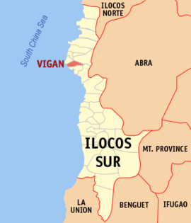 Vigan na Ilocos Sul Coordenadas : 17°34'28.99"N, 120°23'12.98"E