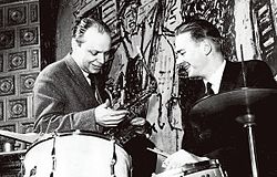 Rannikko ja Pekka Mäyrämäen kanssa Old House Jazz Clubissa Helsingissä vuonna 1962.