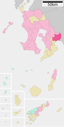 Lokasi Shibushi di Prefektur Kagoshima