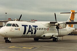ATR 72-200 de la TAT European Airlines en 1992 à Dublin