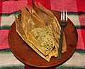 a tamale made with chipilín