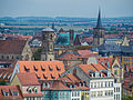 View of Erfurt old town from Petersberg Citadel, 2014